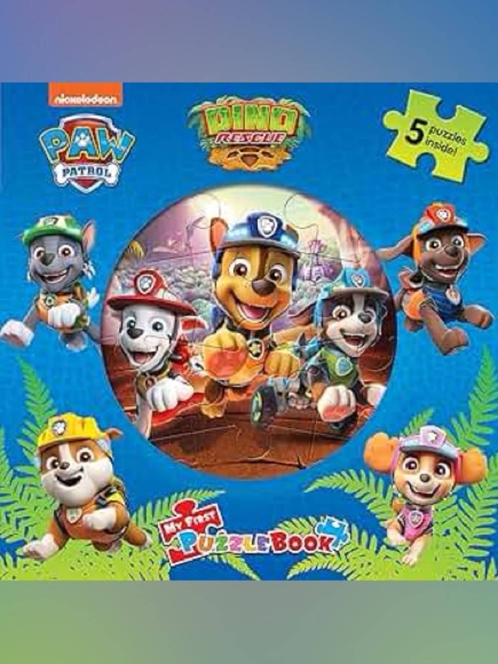 Sealed PAW Patrol Dino Rescue My First Puzzle Book - Blue